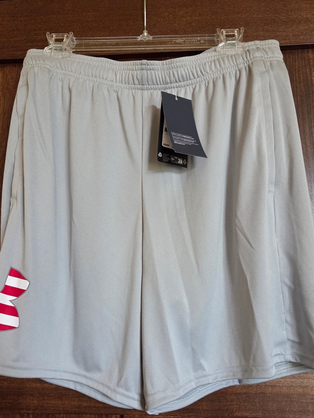 Under Armour Freedom Men's Athletic Shorts Light Gray - NWT! - Picture 2 of 5